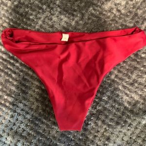 Red bikini bottom (worn only once)